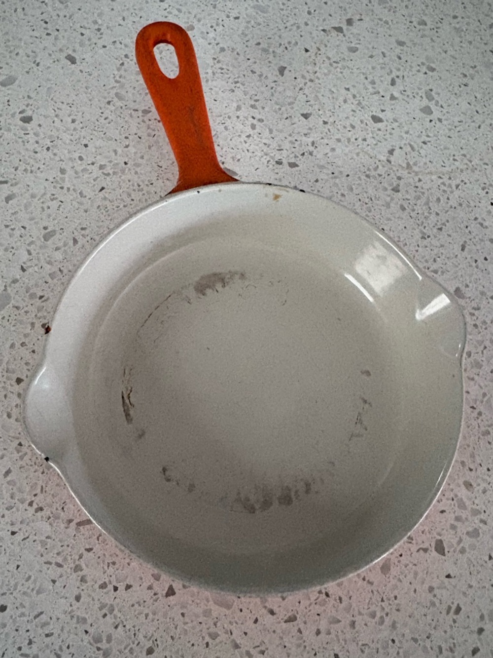 Vintage Le Creuset Enamel Cast Iron Fry Pan #16